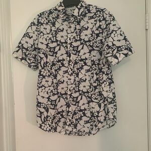 Old-navy Men's Navy and White Shirt